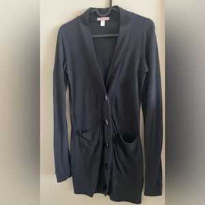Lux Button Down Long Cardigan